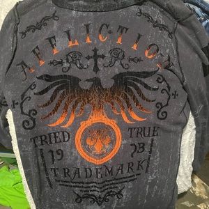 Affliction long sleeve size large